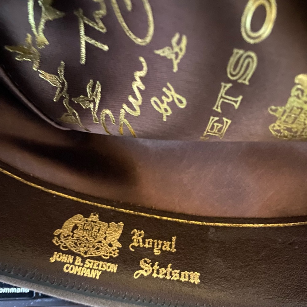 Stetson Cowboy Hat The Gun Club Cabelas Three Forks Hat Size 54 Size 6 3/4 - Picture 6 of 17